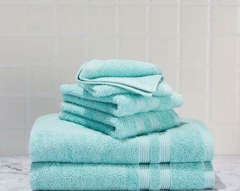 W - Mint Green Bath Towels