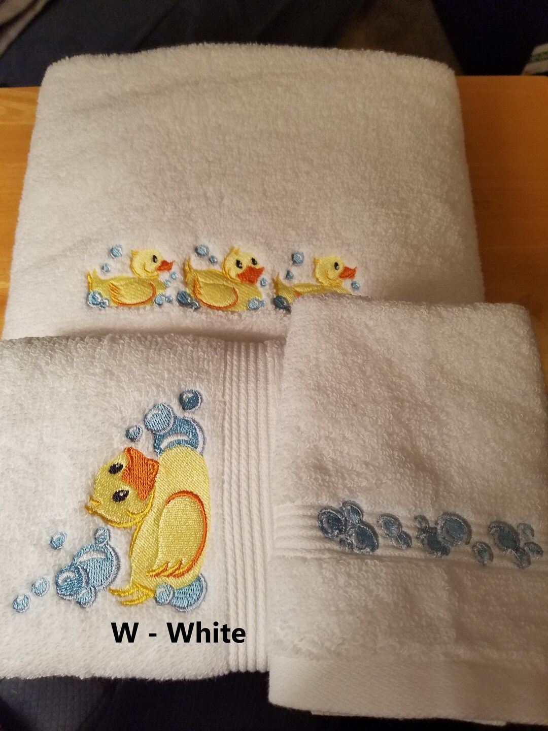 Rubber Ducky Embroidered Towels Pick Your Size of Set & Etsy