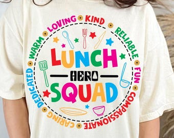 Schulmahlzeit Held Kader Shirt | Lustiges Cafeteria Worker Shirt | Lady Cafeteria Squad Shirt | Lustiges Cafeteria Worker Shirt | Lunch Lady Geschenk