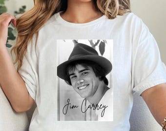 マスク映画Tシャツ。ジム・キャリー、キャメロン・ディアス。メンズ