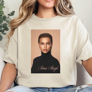 Irina Shayk Vintage Graphic Tee: Retro Fan Merch