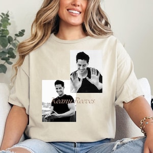Keanu Reeves Retro Graphic Tee: Cyberpunk Movie Shirt