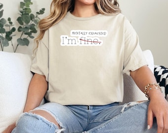Mentally Somewhere Else Shirt | Funny Aesthetic Tee | Daydream Mood Gift for Women