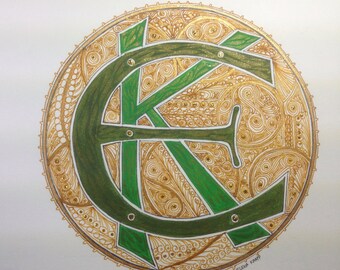 Monogram Celtic inspired