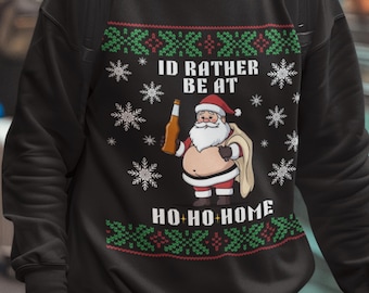 Antisoziales Weihnachtssweatshirt, lustiger Feiertagssweatshirt, hässliche Weihnachtshemd Männer, Geschenk für Mitarbeiter