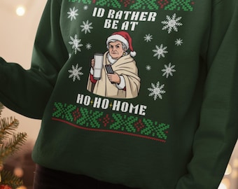 Lustiger frecher Weihnachtspullover, Büro hässliches Weihnachten Sweatshirt, unsozialer Urlaub, Geschenk für Kollegen