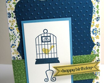 Happy Birthday Birdcage Card