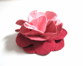 Handmade Mini Paper Flowers Ombre Rose