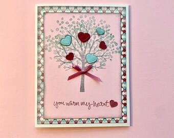 Heart Tree Handmade Greeting Card