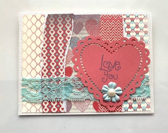 Love You Handmade Greeting Card