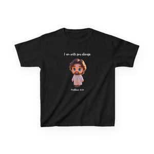 Kids T-Shirt, Jesus Design, Christian Gift for Youth, Religious Tee, Children&#39;s Clothing, Faith Shirt