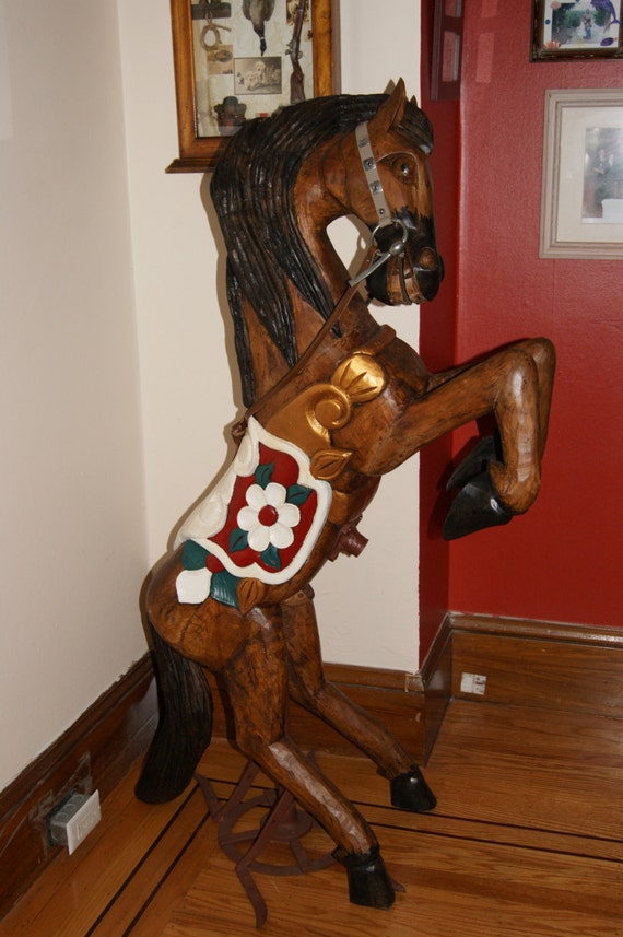 Items similar to Huge Mexican Ornate hand Carved Solid wood charro