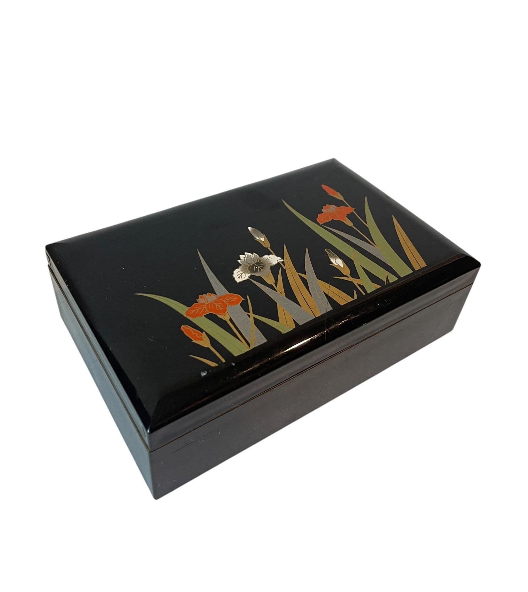 Japanese Bird Lacquer Box - Etsy