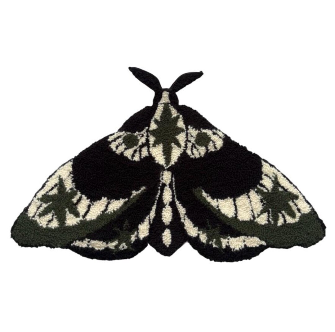 Wall Hand Tufted Rug Moth Green - Etsy
