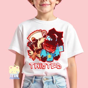 Roblox | Dandy’s World Twisted Unisex Youth 100% Cotton T-Shirt | 7 Colors | Gamer Boys Girls Birthday Gift Present | Astro X Teagan