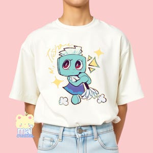 Roblox | Dandy’s World Character Tisha Unisex Youth 100% Cotton T-Shirt | 13 Colors | Video Gamer Boys Girls Birthday Gift Present |