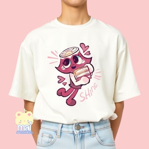 Roblox | Dandy’s World Character Brightney Unisex Youth 100% Cotton T-Shirt | 13 Colors | Video Gamer Boys Girls Birthday Gift Present |