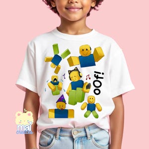 Roblox | Lustiges Noob Meme Unisex Jugend 100% Baumwolle T-Shirt | 7 Farben | Videospieler Jungen Geburtstagsgeschenk Geschenk | Verlassener Videospiel-Avatar