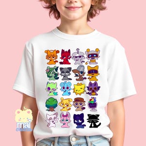 Roblox | Sprunki Unisex Youth 100% Cotton T-Shirt | 7 Colors | Video Gamer Boys Girls Birthday Gift Present | Characters Grey Tunner Vineria