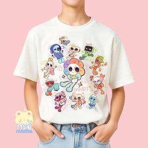 Roblox | Dandy’s World Characters Unisex Youth 100% Cotton T-Shirt | 6 Colors | Gamer Boys Girls Birthday Gift Present | Dandy