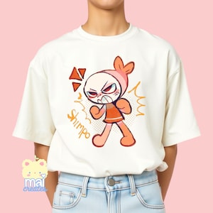 Roblox | Dandy’s World Character Shrimpo Unisex Youth 100% Cotton T-Shirt | 13 Colors | Video Gamer Boys Girls Birthday Gift Present |