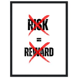 Arte motivazionale, ispirazione, imprenditore, affermazioni, poster con cornice in legno su carta opaca di alta qualità, 30 x 40 cm / 12 x 16 pollici