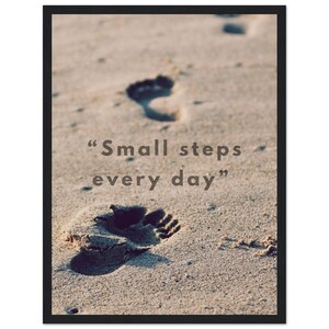 Arte motivazionale, affermazioni, imprenditore, regalo per lui, regalo per lei, poster classico con cornice in legno su carta semilucida 30 x 40 cm / 12 x 16 pollici