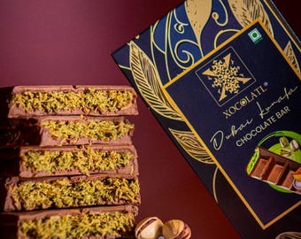 ドバイ クナーファ チョコレート バー: 70% ピスタチオ ペースト (2 個