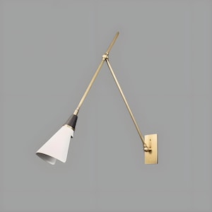 Italian Brass Wall Lamp Reading Wall Sconce Mid-Century Handmade Modern Wall Lamp Light Kitchen Bedside Lamps Hallways Wall Lamp