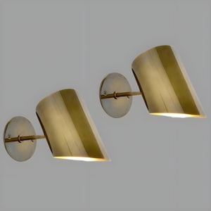 Paar Italiaanse Ruwe Messing Cilinder Wandkandelaar Middeleeuwse Elegantie Wandlamp Stilnovo Verlichting Badkamer Licht Vanity Wandlamp
