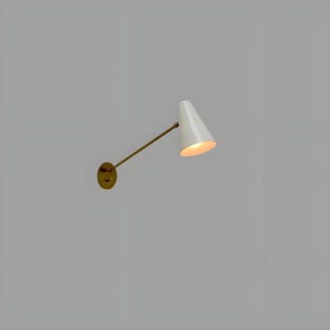 Mid Century Brass Wall Sconce Italian Reading Wall Lamp Light Elegance Light Fixture Sputnik Lights Bedside Lamp