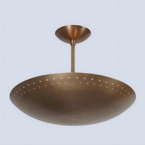 Italian Brass Disk Chandelier Modern Ceiling Light Mid Century Brass Sputnik Pendant Light Elegant Brass Chandelier Light Fixture