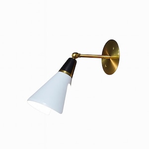Handmade Stilnovo Pivot Wall Lamp – Mid-Century Modern Adjustable Brass Sconce for Reading or Accent Lighting