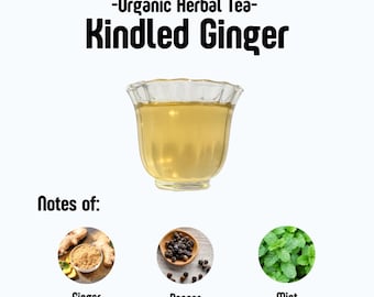 Organic Ginger Herbal Tea: Spicy Peppermint Lemongrass Blend