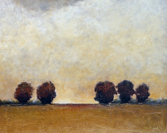 Giclee Landscape Art Print – Trees and Clouds Fine Art