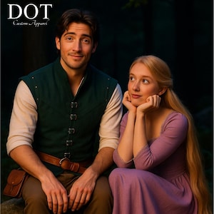 Flynn Rider & Rapunzel Cosplay Kostüm Set: Verheddert inspiriert