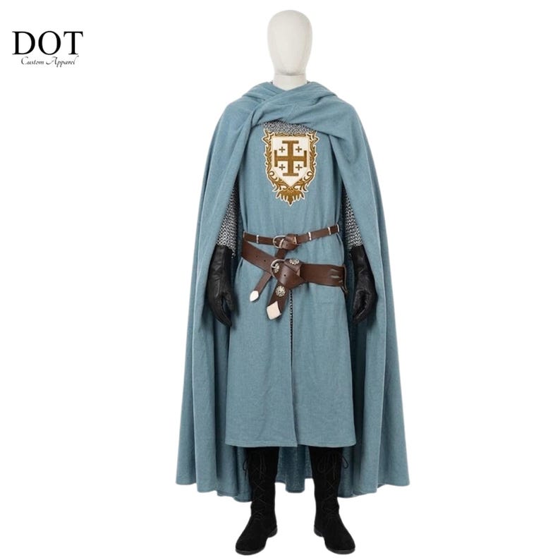 Baldwin IV Cosplay Costume – Kingdom of Heaven Replica, Includes Mask