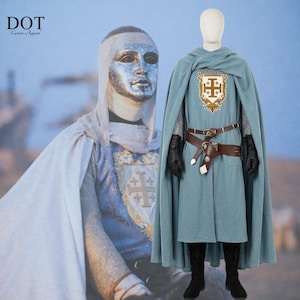 King Baldwin IV Inspired Medieval Knight Cosplay – Crusader Costume, Kingdom of Heaven Inspired
