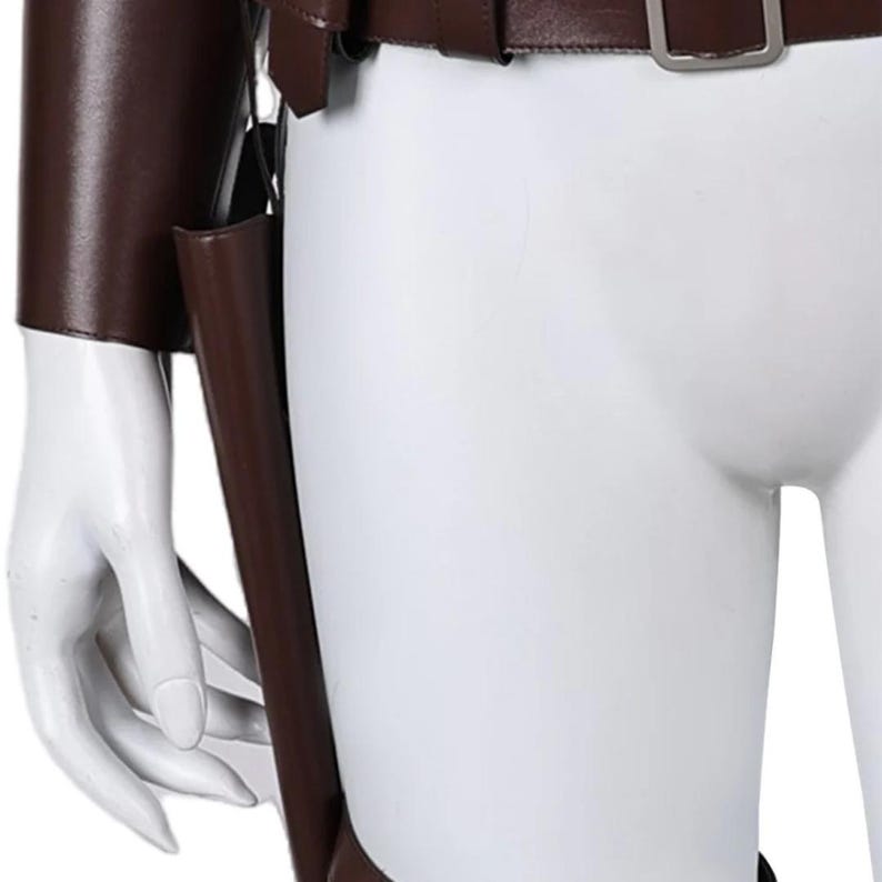 Vault Dweller Fallout cosplay belt for Halloween, featuring adjustable leather harness ideal for costume roleplay.