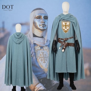 Baldwin IV Cosplay Costume – Kingdom of Heaven Replica, Includes Mask