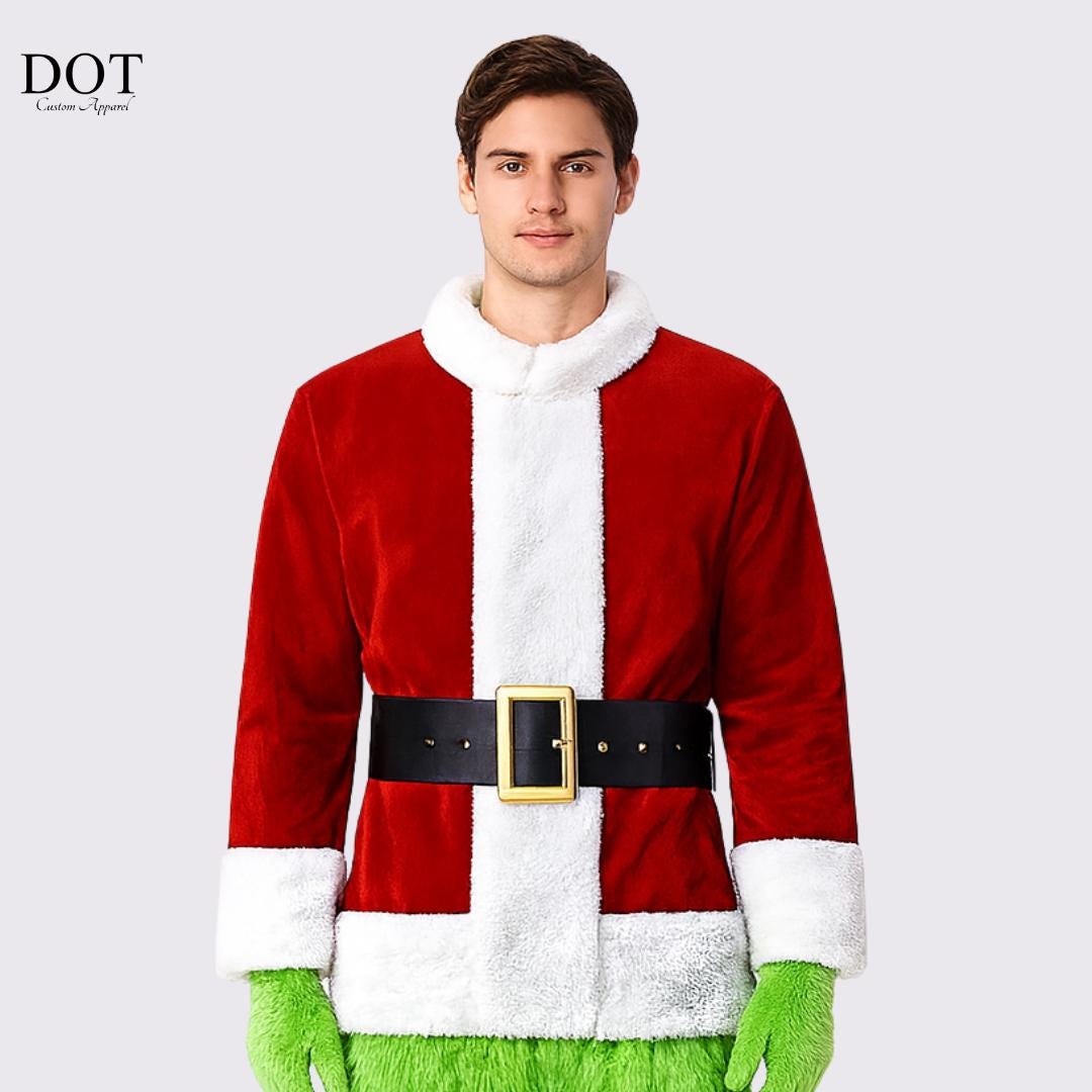 NEU Das Grinch Kostüm Weihnachten Cosplay Adult Santa Kostüm Outfits Set Maske e
