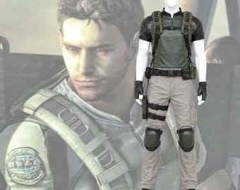 Chris Redfield Resident Evil 5 Cosplay Costume | BSAA RE5 Outfit