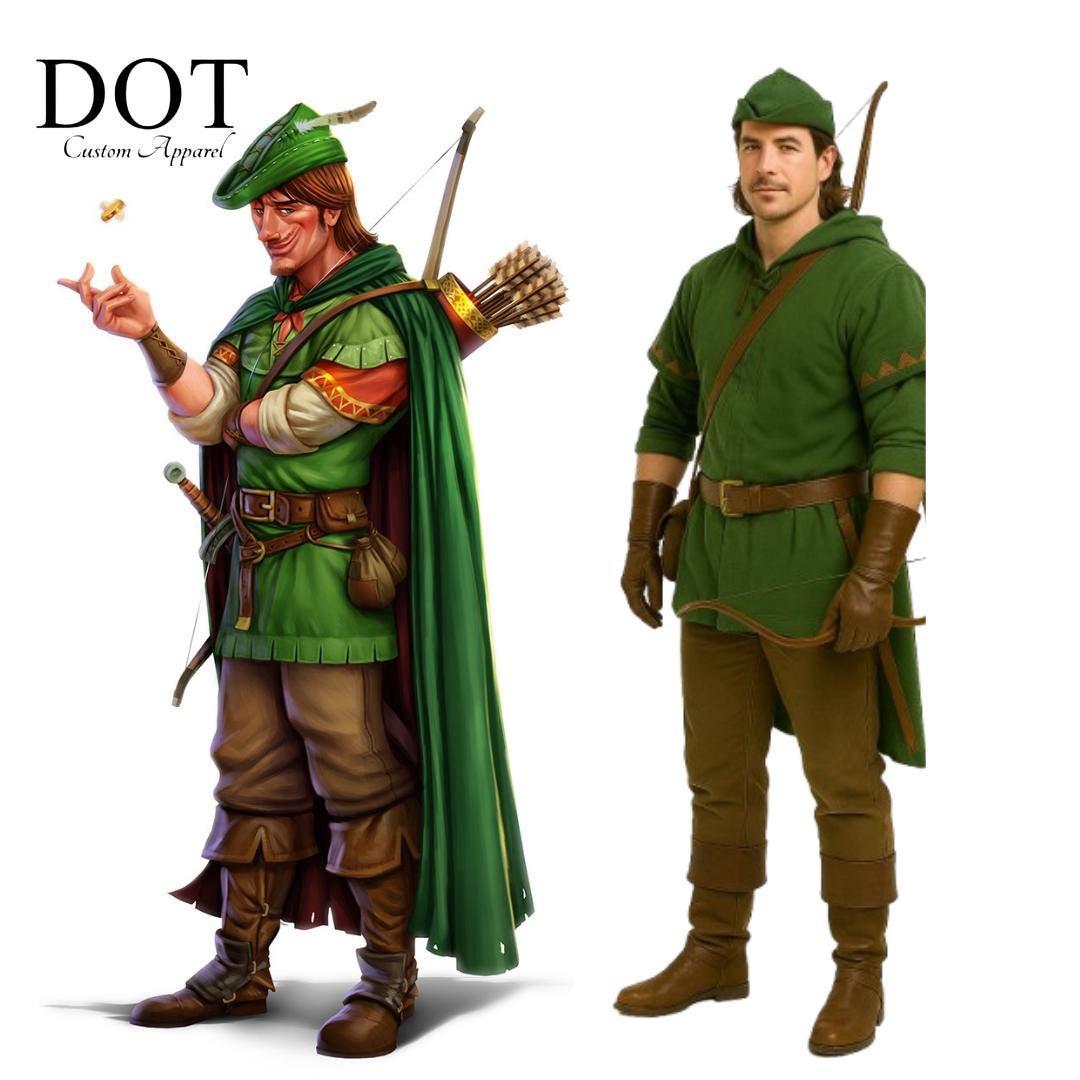 Peter Pan Vestito Robin Hood Vestiti Carnevale Travestimento Robin