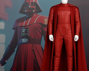 Darth Vader Cosplay Costume: Leather Sith Lord Suit, Wool Cape & Belt