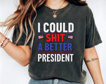 Funny Anti-Trump Graphic Tee, Dark Humor Statement Shirt