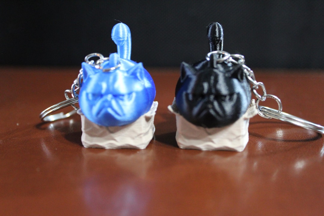 Grumpy Cat Keychain - Etsy