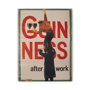 SALE NOW LIMITED Best Seller!! |Vintage Guinness Irish Wall Art Canvas | Traditional Irish Pub poster image 1