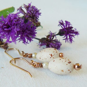 Speckled Egg Handmade Polymer Clay Earrings
