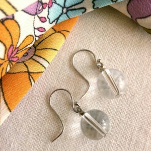 Glass Sphere Earrings