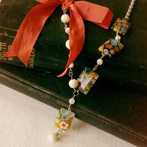 Brigantia Mother of Pearl and Millefiori Bead Necklace image 6